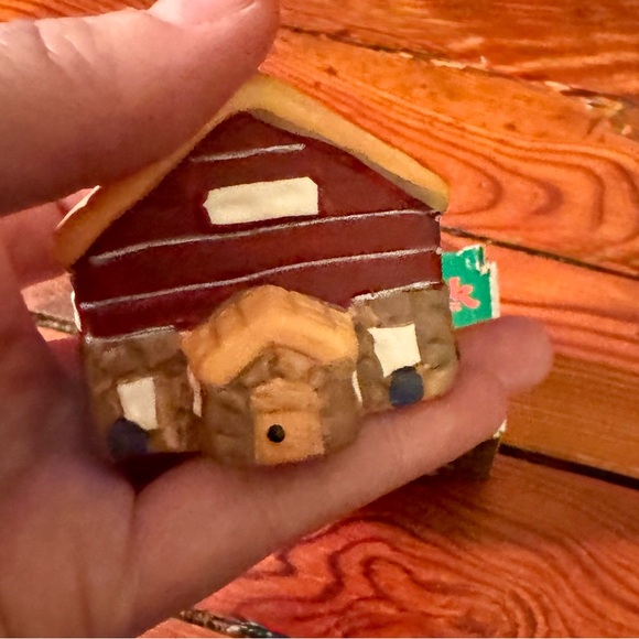 Set of 2 Vintage Badcock Bell Ornaments Old Mill & Post Office in Original Boxes - Picture 4 of 16